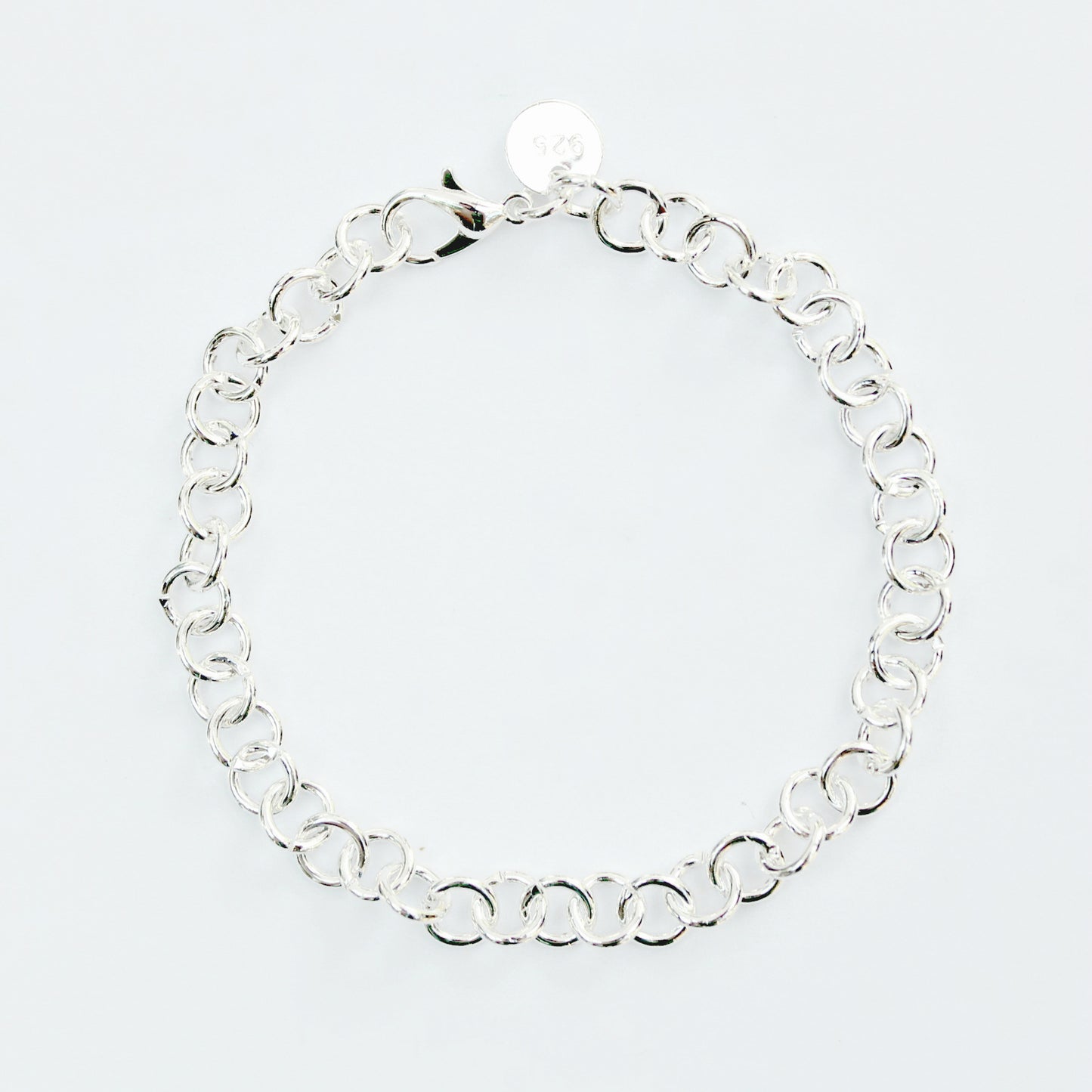 sterling silver charm bracelet