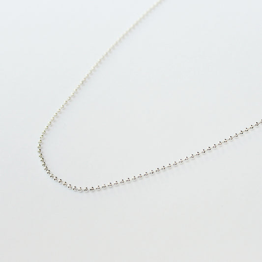 18" sterling silver chain necklace