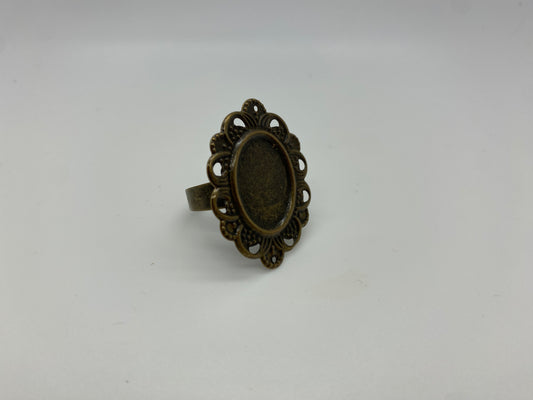 Ornate Vintage Style Ring Blank