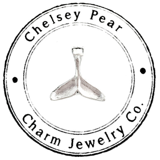 silver whale tail charm pendant